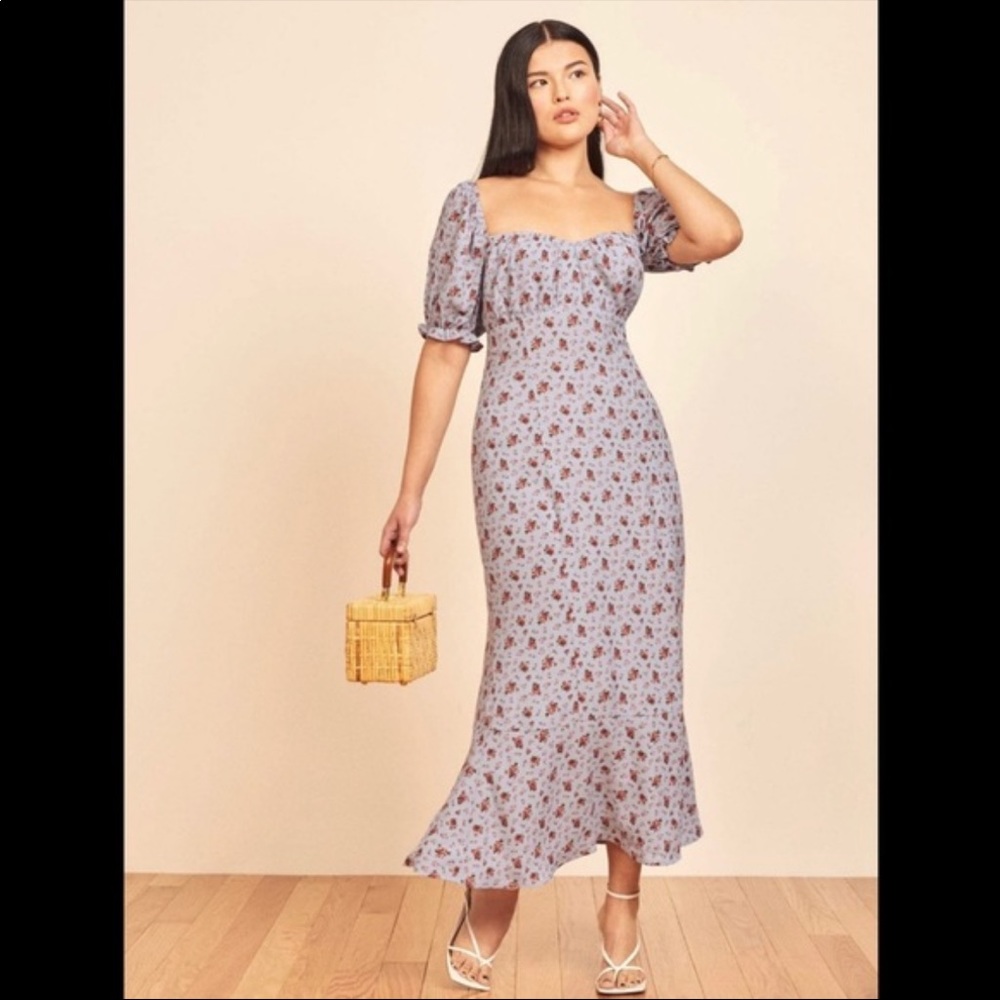 Reformation Oak dress in Petunia